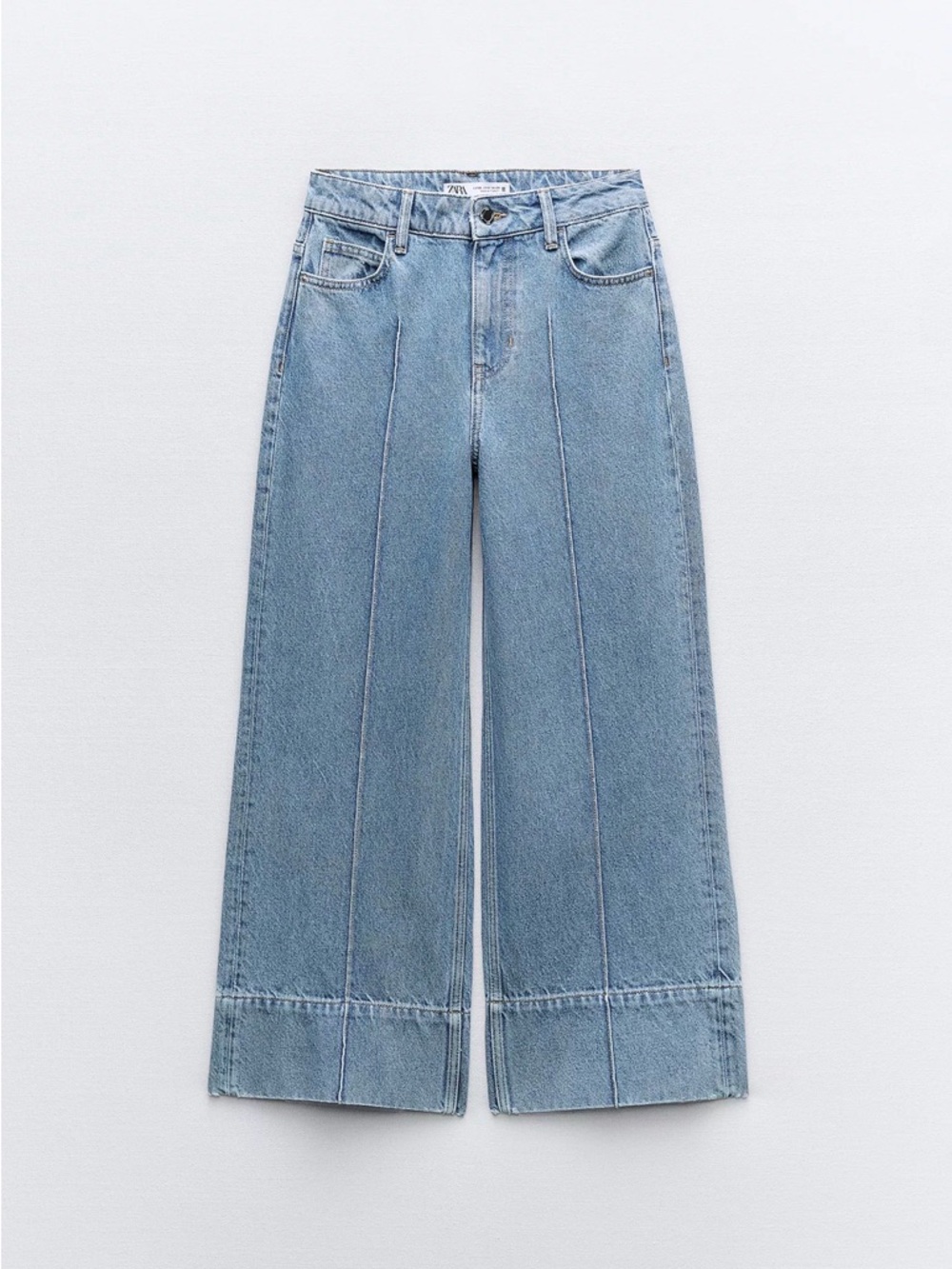CROP WIDE LEG FRONT SEAM
Z1975 JEANS WITH A HIGH WAIST